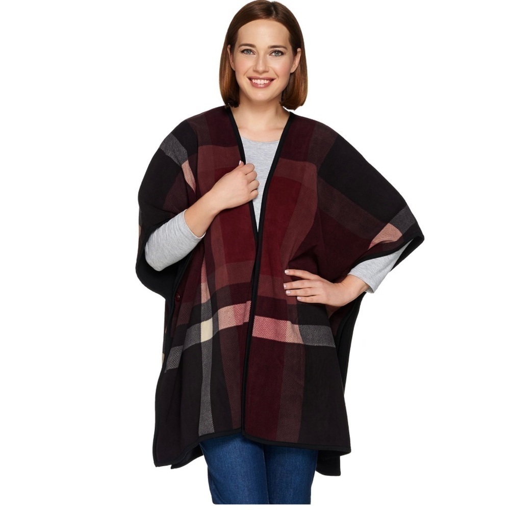 Plaid Travel Cape Size Large Corpcore Office siren